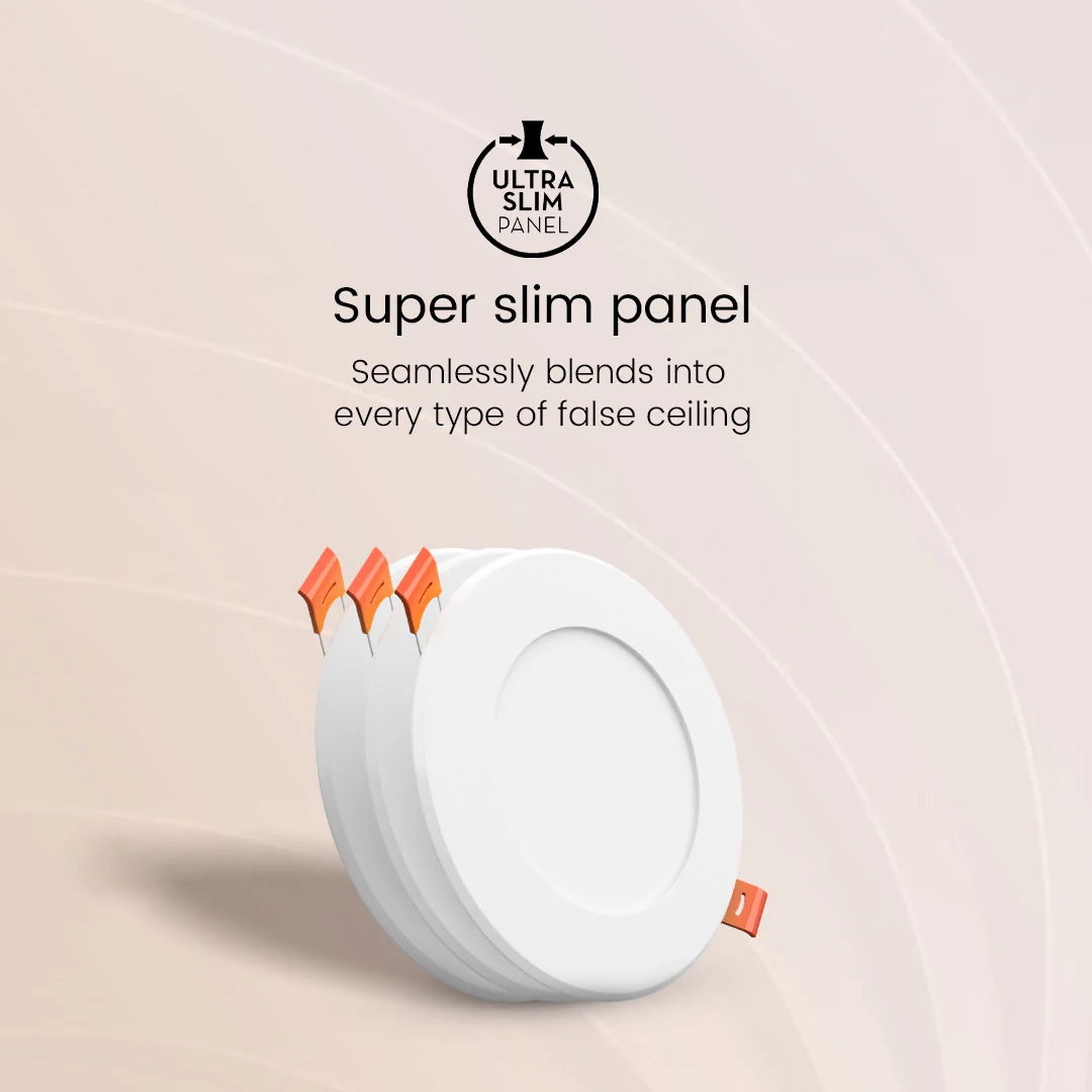 6W Star Slim Round Led Recesss Panel - Image 3
