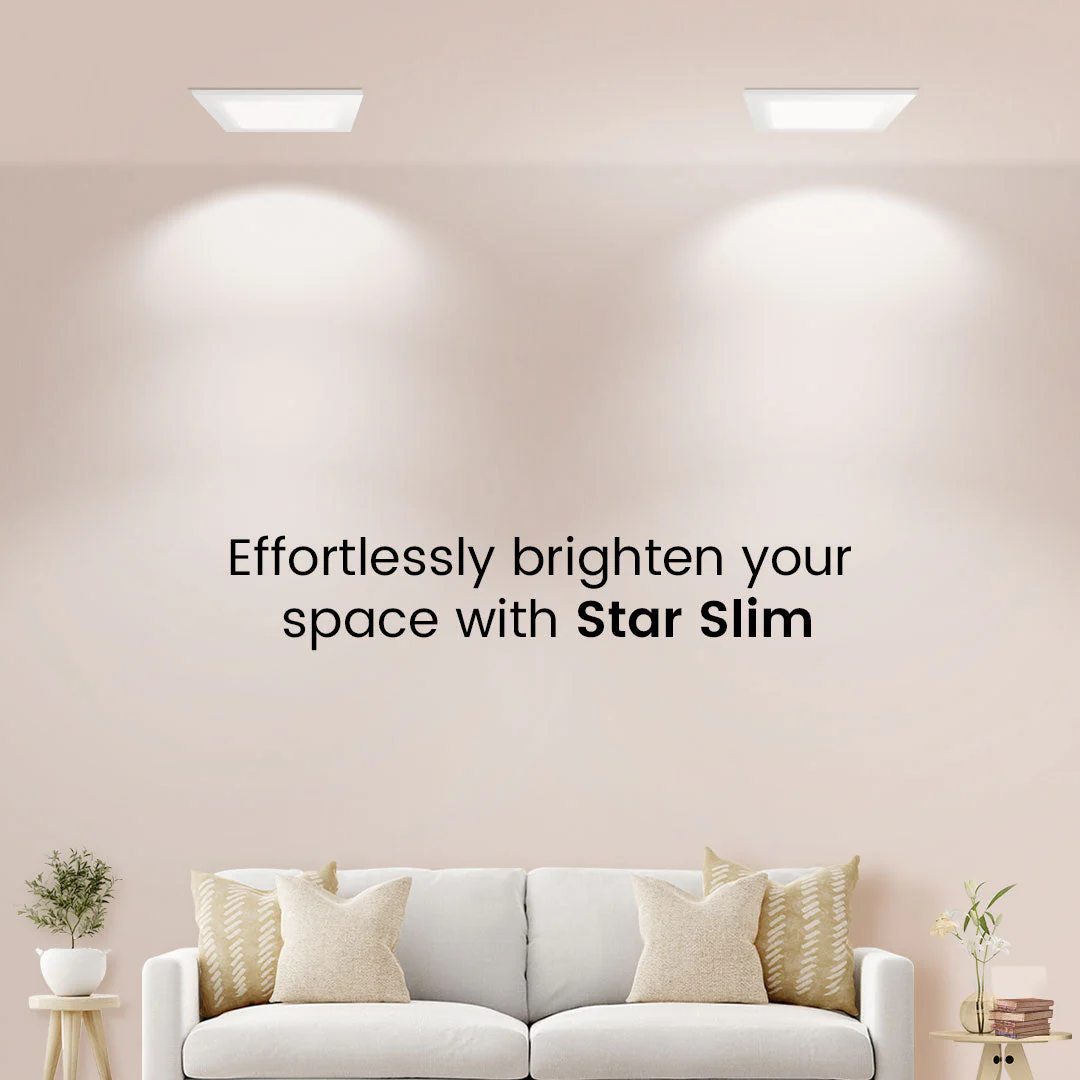6W Star Slim Square Led Recesss Panel - Image 2