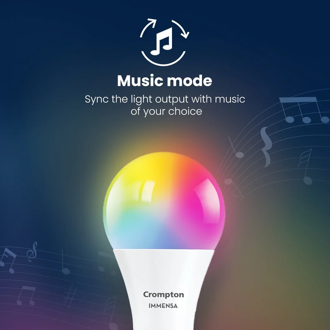 9W Immensa Smart Bulb with Music Mode (E27 Base) - Image 3