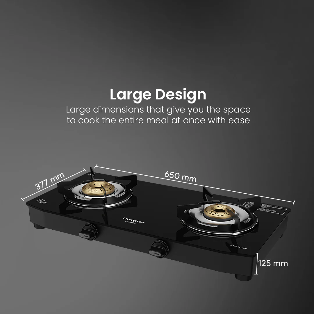 Crompton Cooktop FlamePro 2 Burner MS Body - Image 9