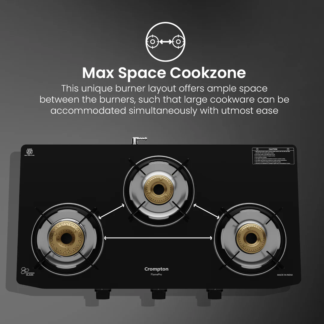 Crompton Cooktop FlamePro 3 burner MS Body - Image 6