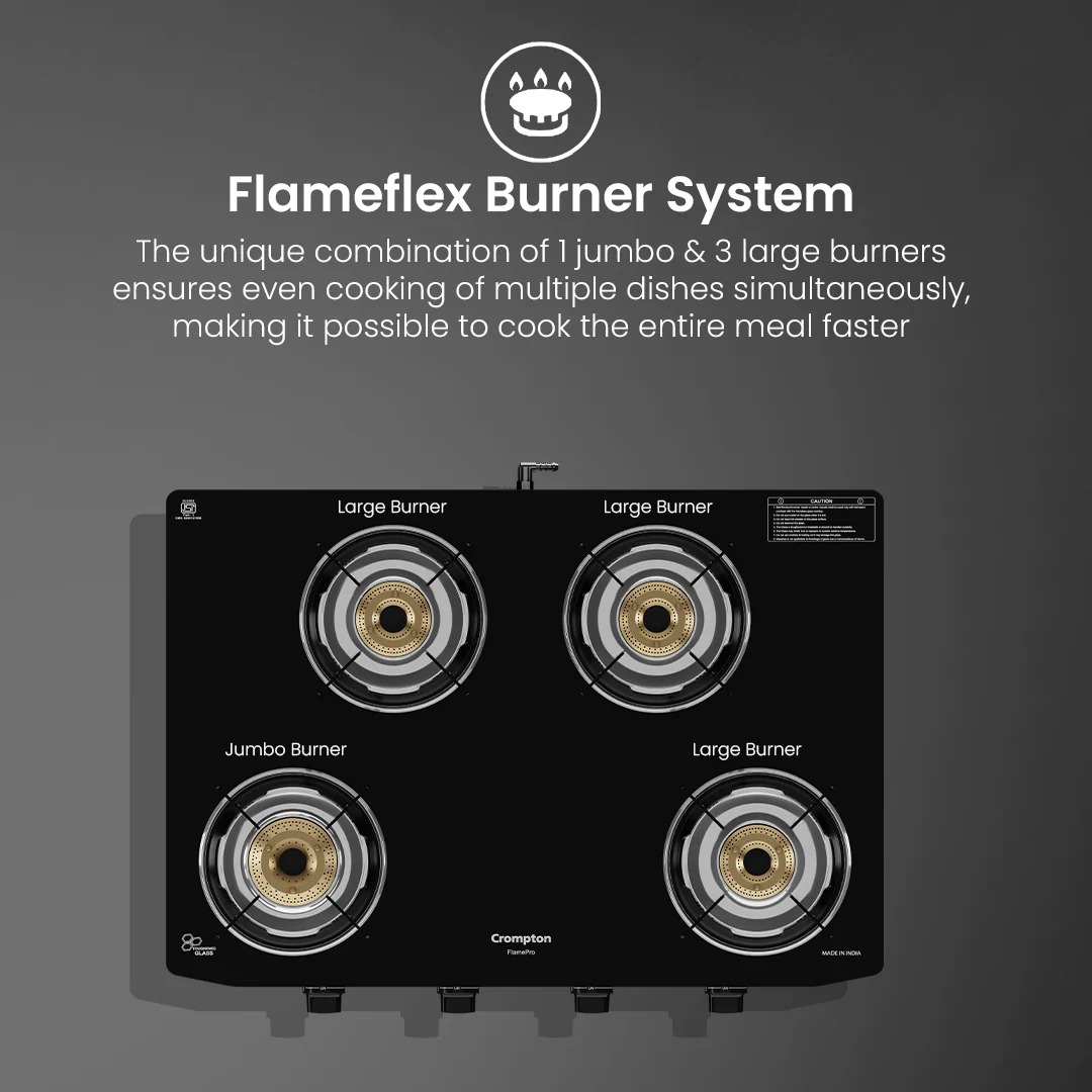 Crompton Cooktop FlamePro 4 Burner MS Body - Image 4