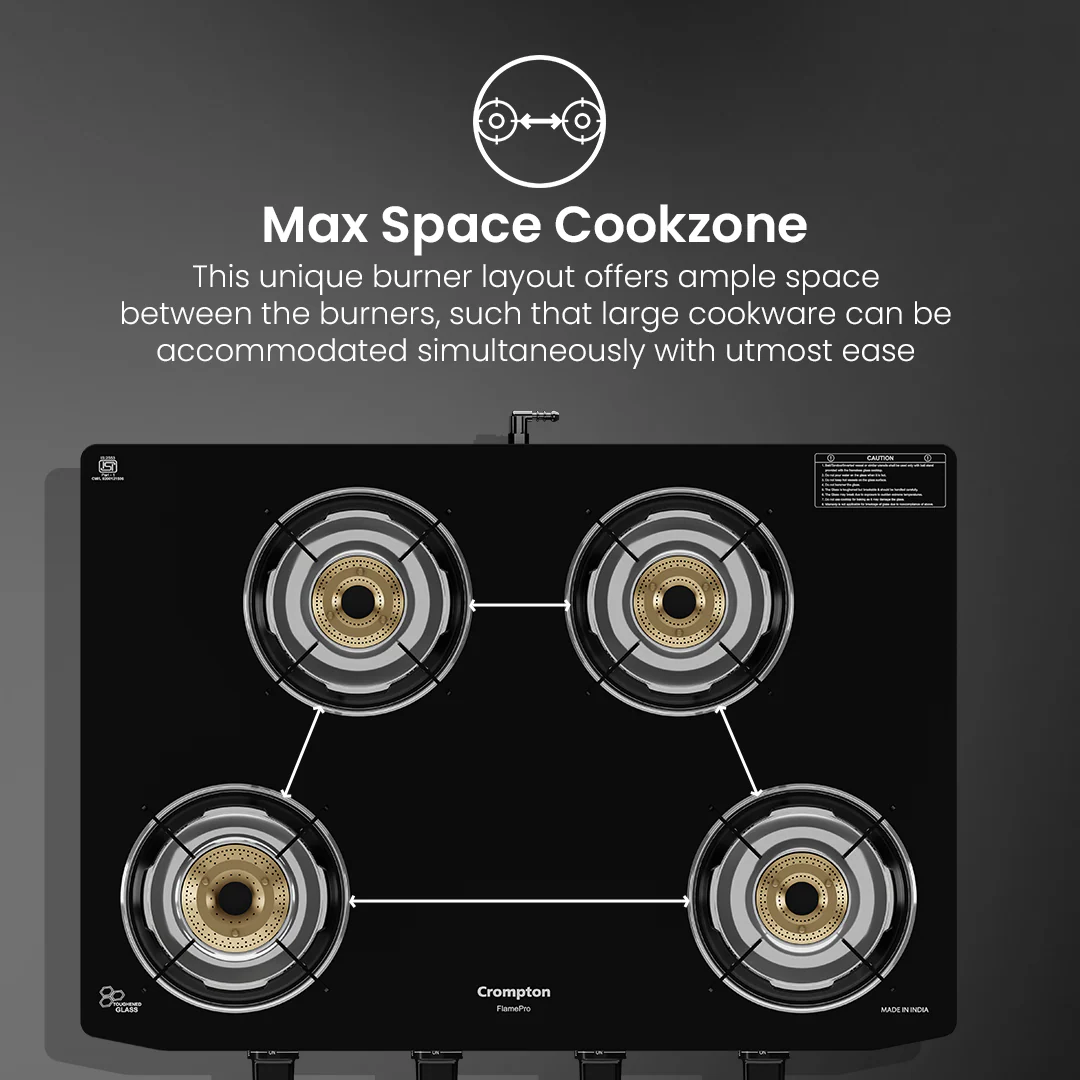 Crompton Cooktop FlamePro 4 Burner MS Body - Image 6