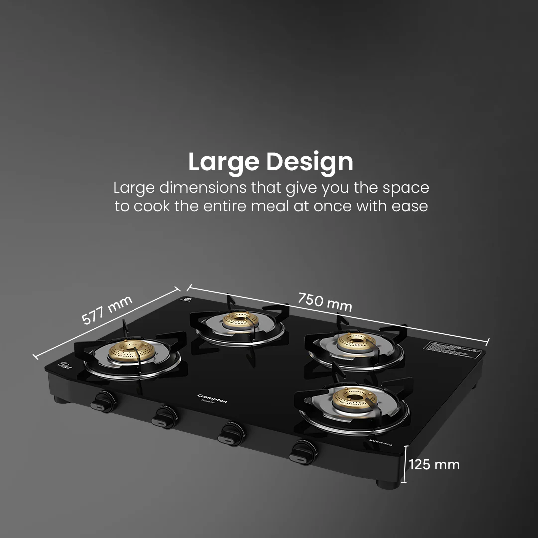 Crompton Cooktop FlamePro 4 Burner MS Body - Image 8