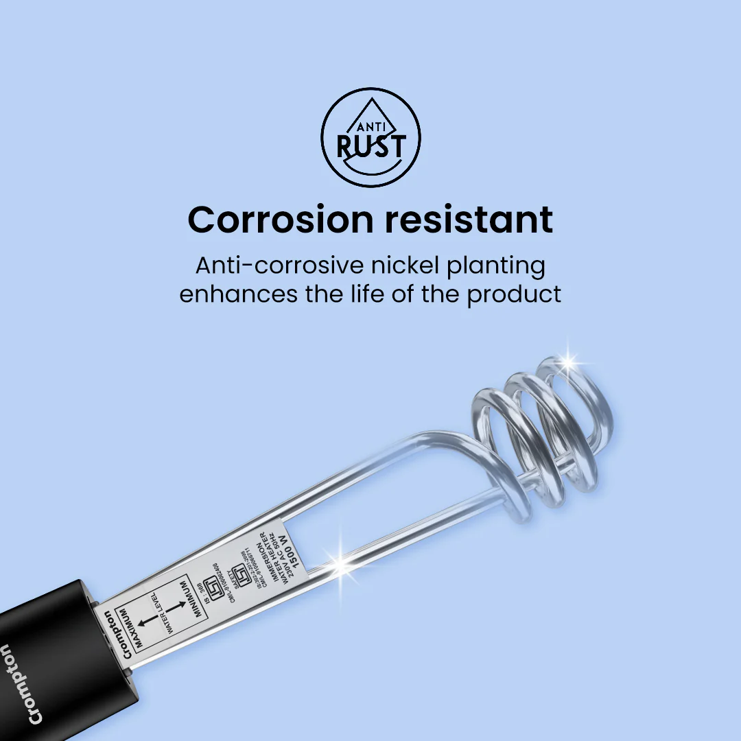 Crompton AIMR SP15A 1500 W Immersion Water Heater with IP68 Protection - Image 3