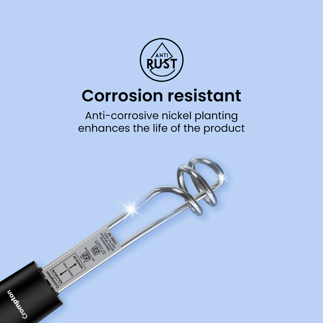 Crompton AIMR SP1A 1000 W Immersion Water Heater with IP 68 Protection - Image 3