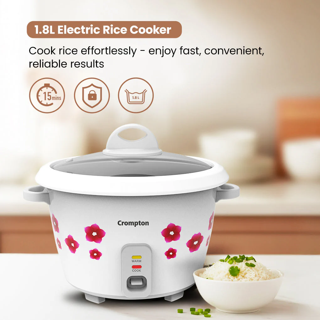 Crompton Ameo 1.8L Electric Rice Cooker - Image 2