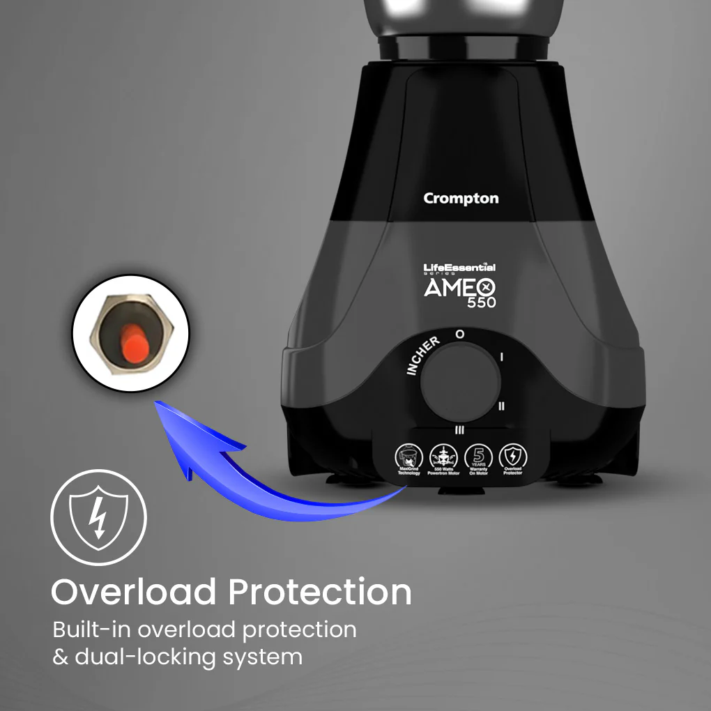 Crompton Ameo 550W Mixer Grinder - Image 5