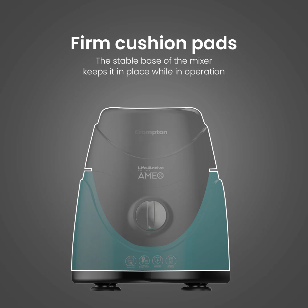 Crompton Ameo Mixer Grinder, 750-Watt with 4-Jars - Image 3