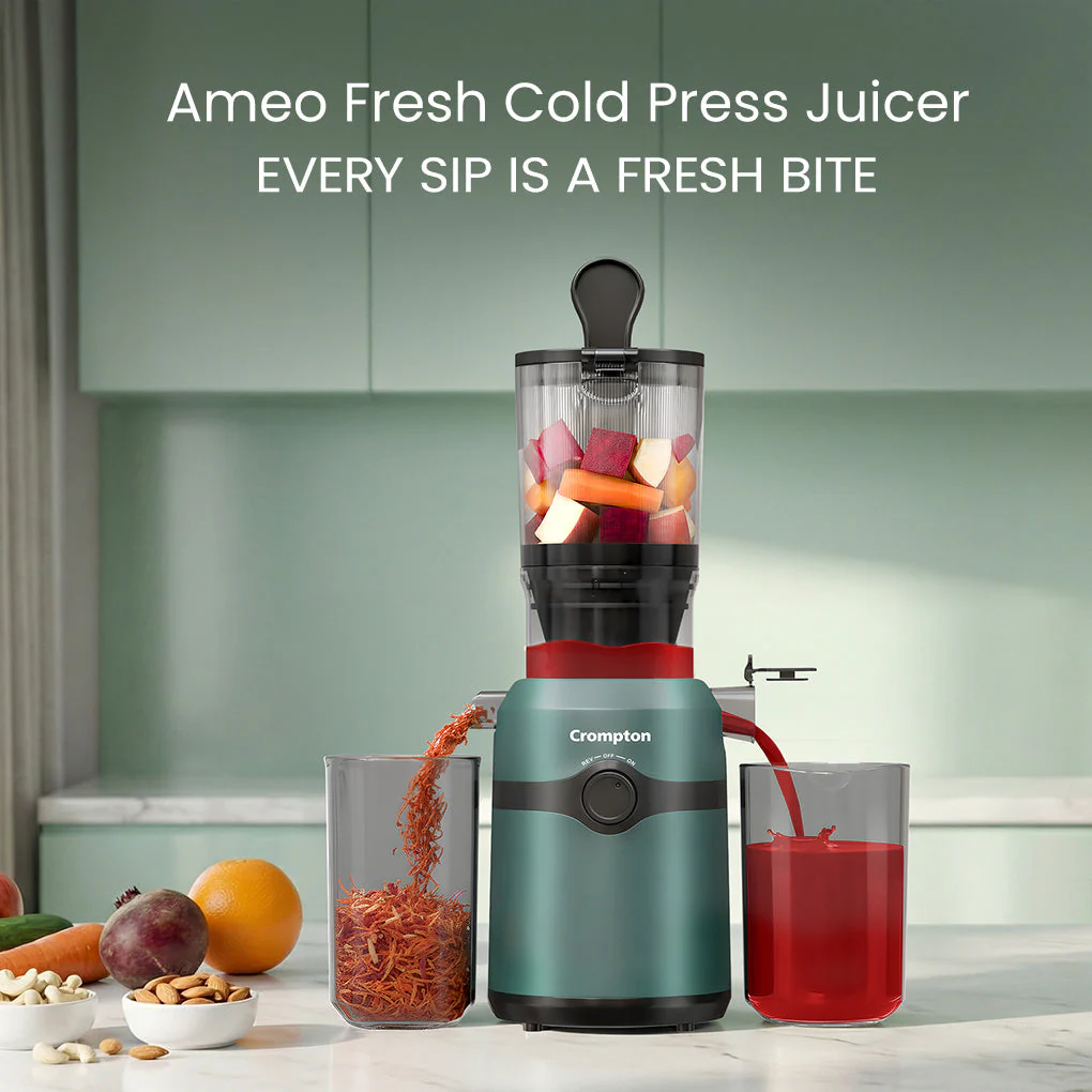Crompton Ameo Fresh Cold Press Juicer | 200 Watts - Image 2
