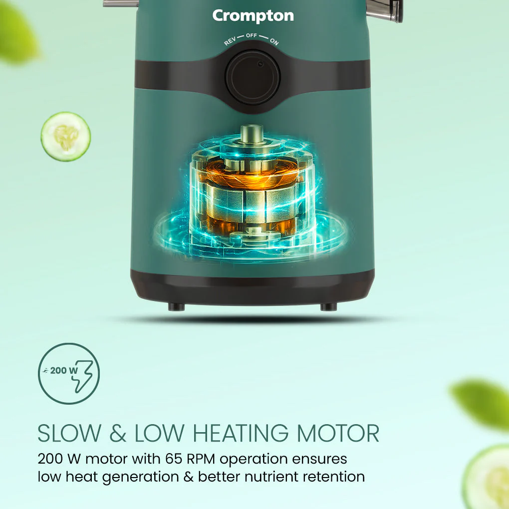 Crompton Ameo Fresh Cold Press Juicer | 200 Watts - Image 3