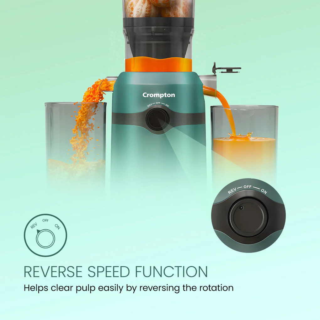 Crompton Ameo Fresh Cold Press Juicer | 200 Watts - Image 4