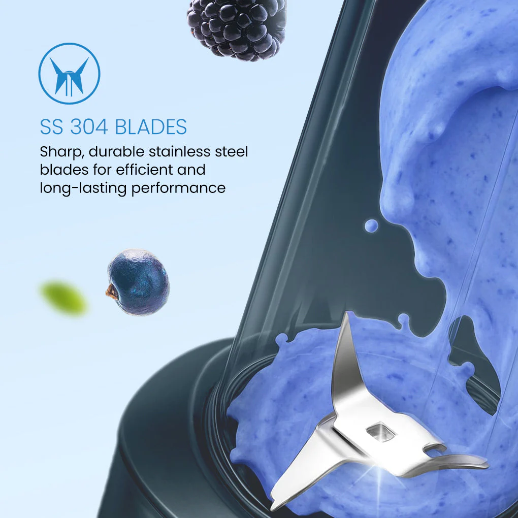 Crompton Ameo Fresh Nutri Blender | 400 Watts | 2 Food Grade Jars - Image 4