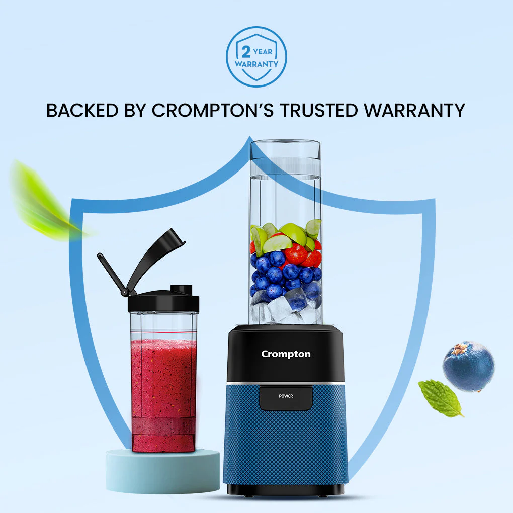 Crompton Ameo Fresh Nutri Blender | 400 Watts | 2 Food Grade Jars - Image 6