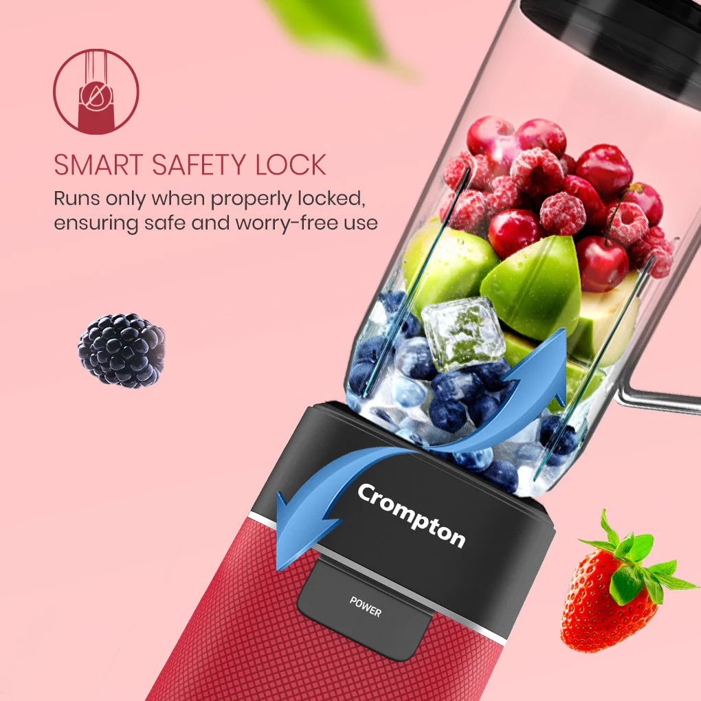 Crompton Ameo Fresh Nutri Blender | 400 Watts | 3 Food Grade Jars - Image 5