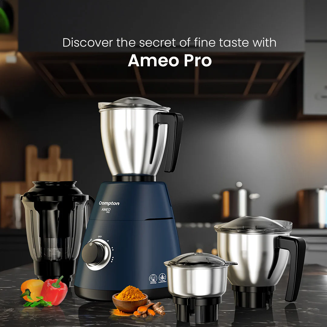 Crompton Ameo Pro 750W 4 Jar Mixer Grinder - Image 2