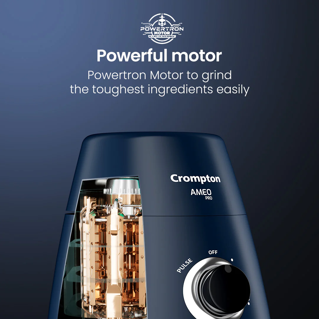 Crompton Ameo Pro 750W Mixer Grinder 3 Jar - Image 3