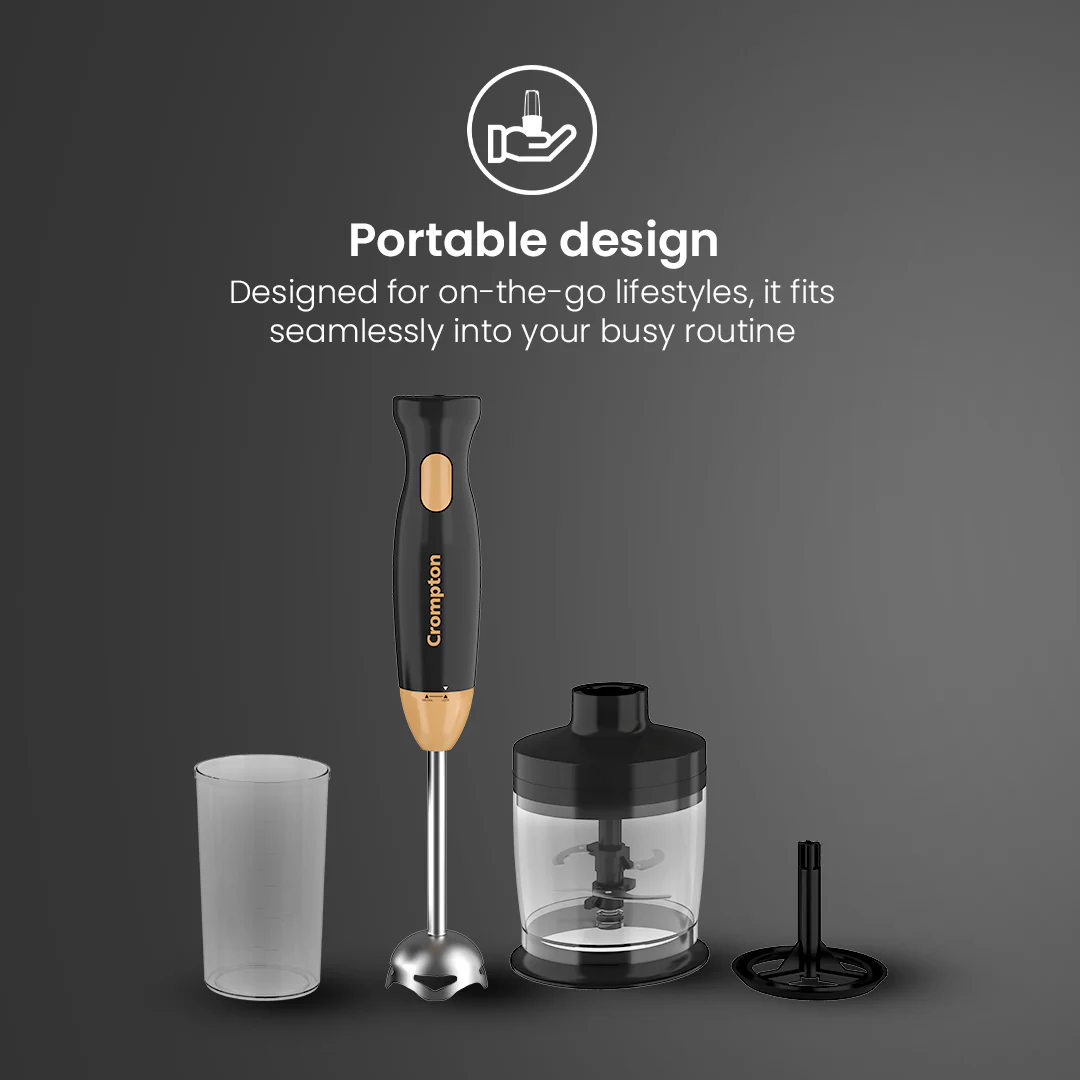 Crompton Ameo Trio – Hand blender+ Chopper+ whisker - Image 4