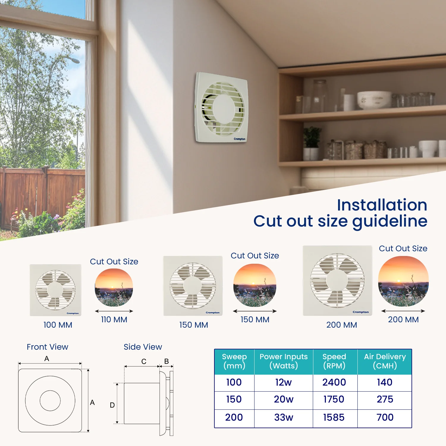 Crompton Axial Air Exhaust Fan - Image 6