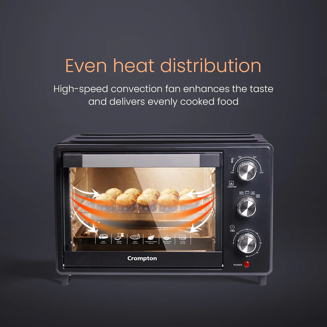 Crompton Baker's Delight 25 Litres Oven Toaster Grill (OTG) - Image 4