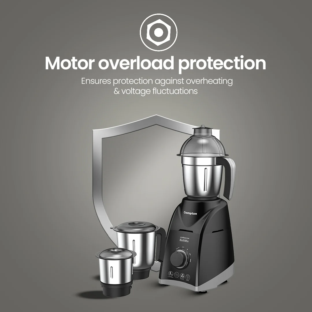 Crompton Boltmix 750W,  Mixer Grinder, 3 Jars - Image 3