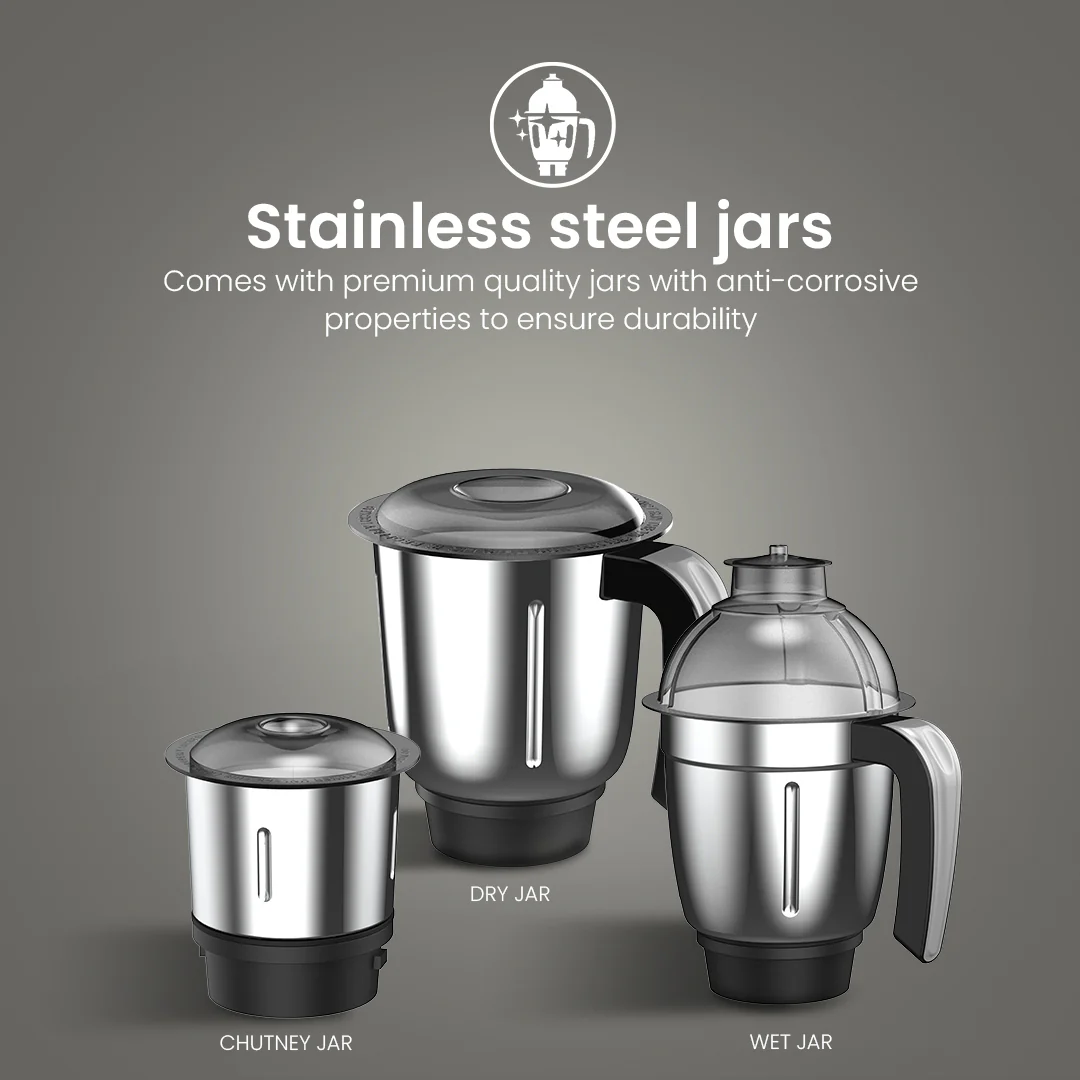 Crompton Boltmix 750W,  Mixer Grinder, 3 Jars - Image 4