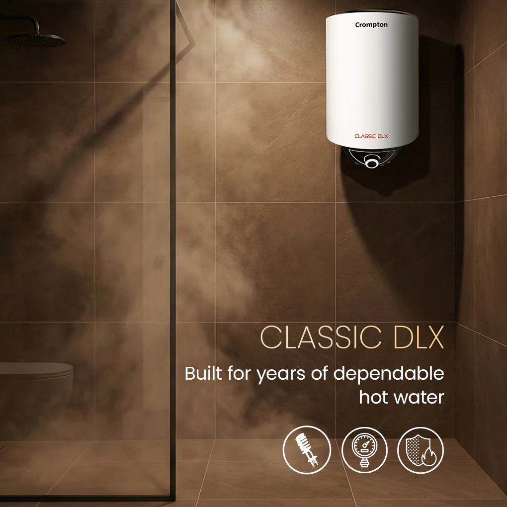 Crompton Classic DLX, 2000W Storage Water Heater - Image 2