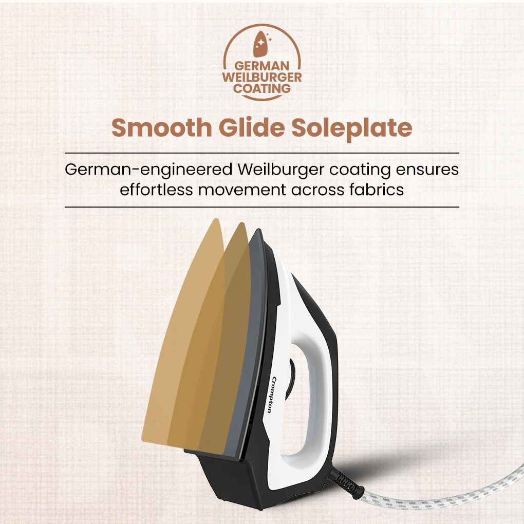 Crompton Cromyon 1000 Watts Dry Iron - Image 3