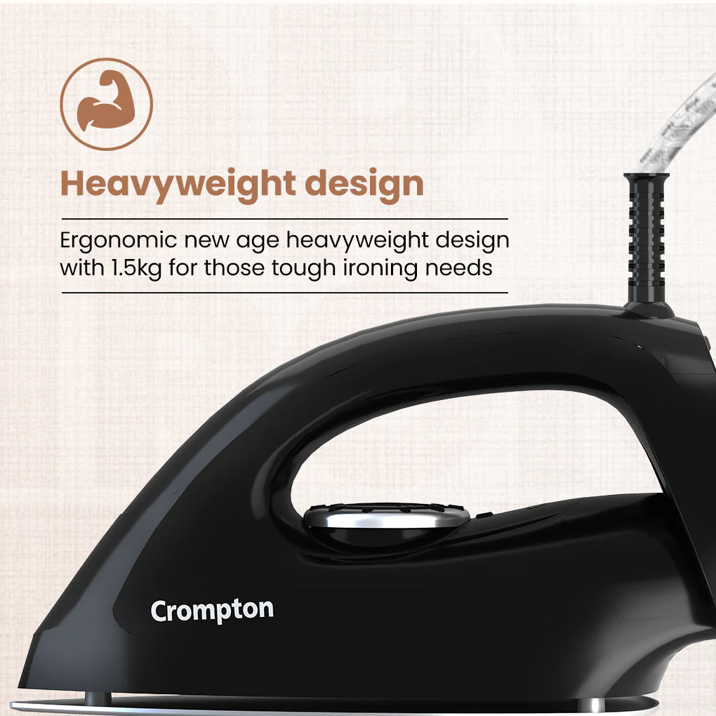Crompton Desire Plus 1100W Heavy Weight Dry Iron - Image 3