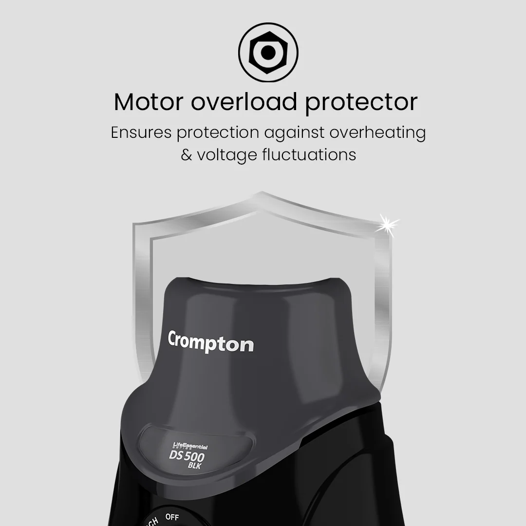 Crompton DS 500, 500 Watt Mixer Grinder with 3 Stainless Steel Jars - Image 10