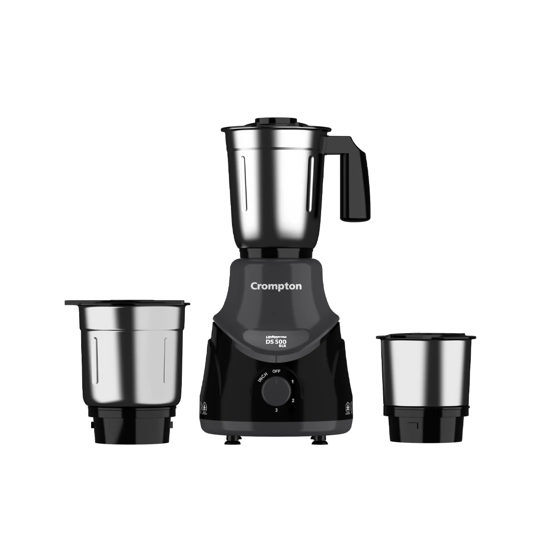 Crompton DS 500, 500 Watt Mixer Grinder with 3 Stainless Steel Jars - Image 6