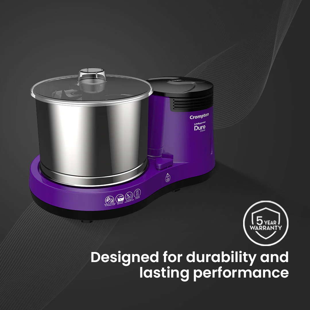 Crompton Duro Classic Wet Grinder 150W, Mixer Grinder - Image 4