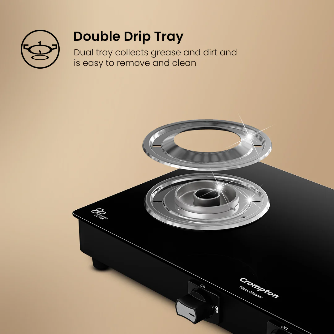 Crompton FlameMaster 2 Burner 65 cm Glass Cooktop - Image 5