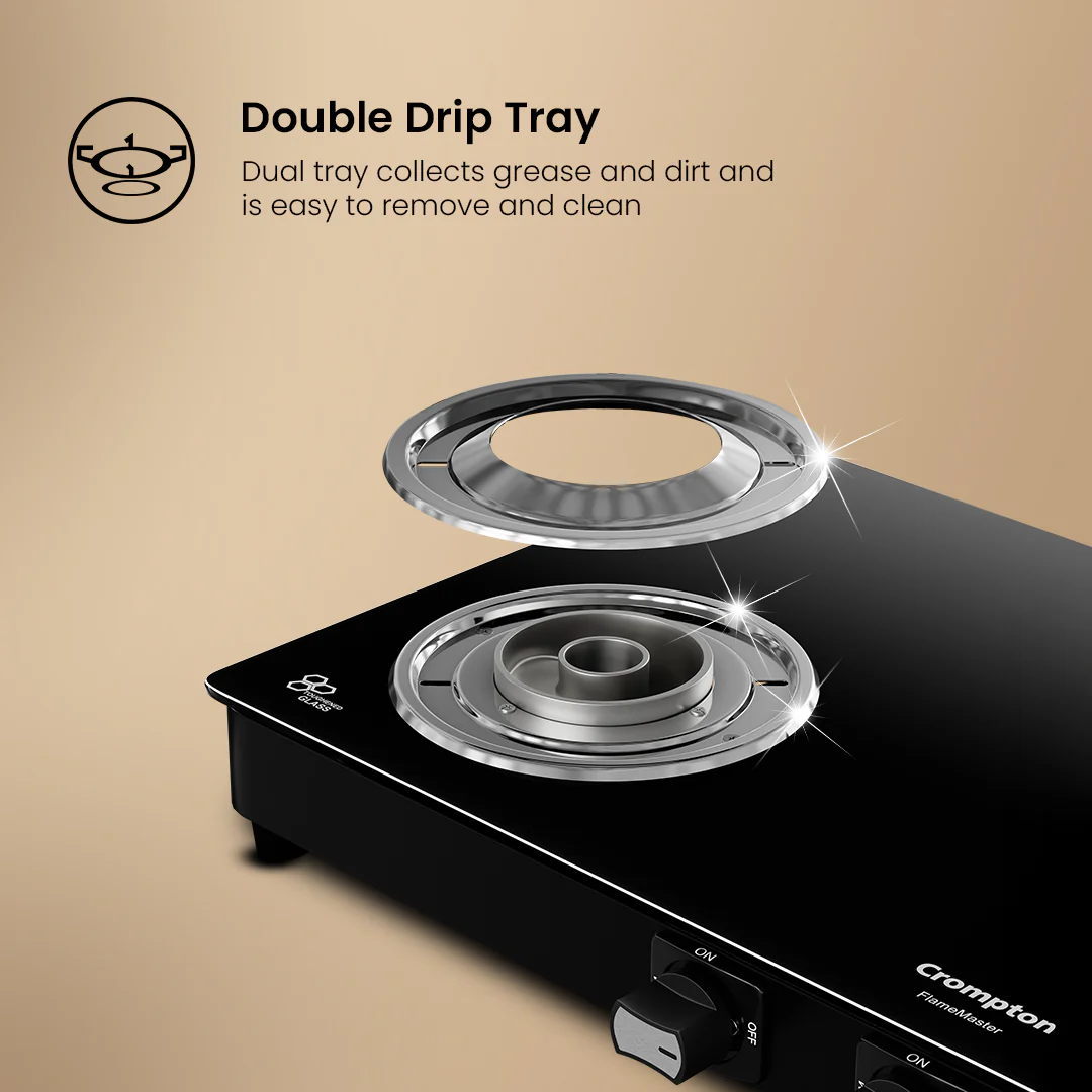 Crompton Cooktop FlameMaster 3 Burner 77 cm Glass MS Body - Image 5