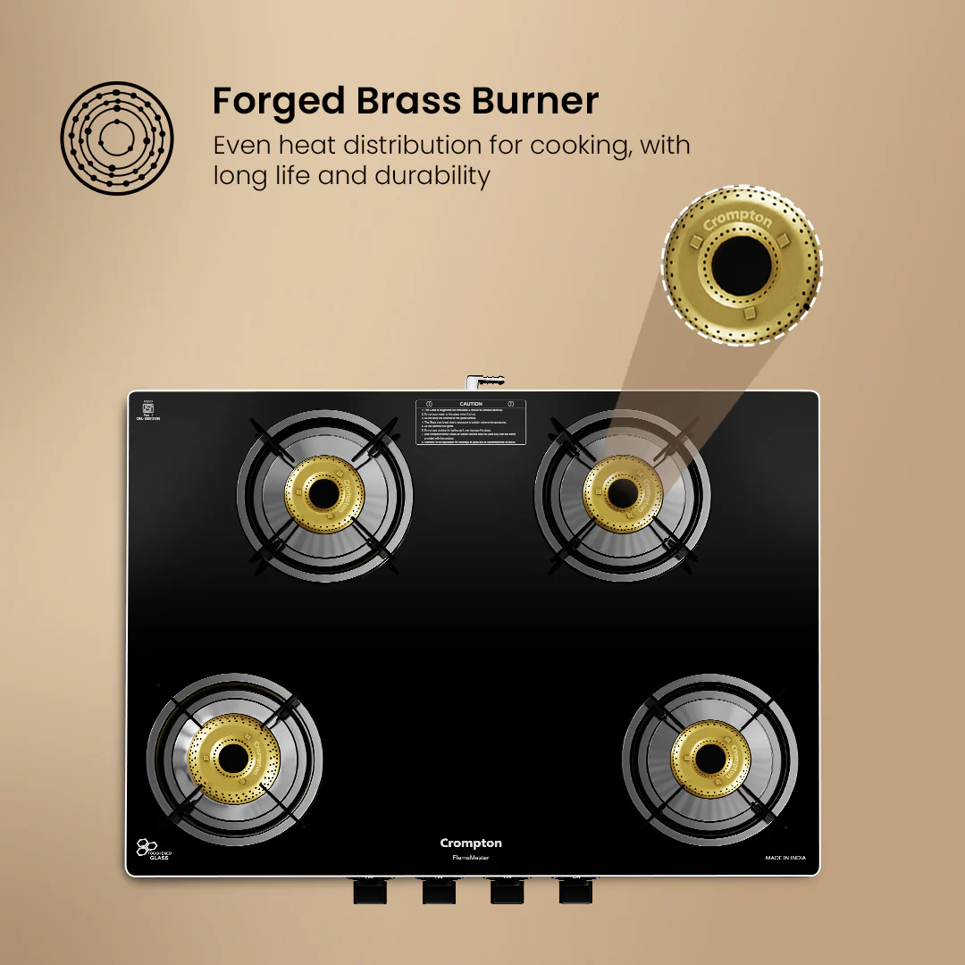 Crompton Cooktop FlameMaster 4 Burner 70 cm Glass - Image 6