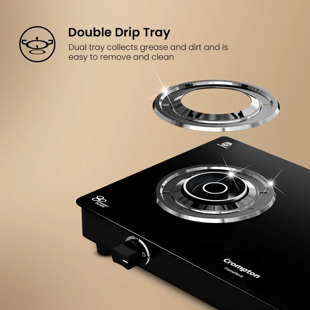 Crompton Cooktop FlameNova 2 Burner 60 cm Glass - Image 4