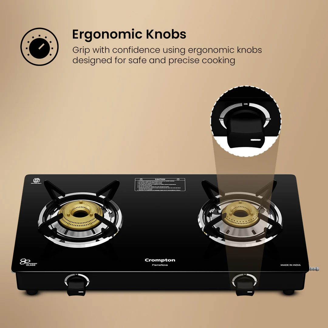 Crompton Cooktop FlameNova 2 Burner 60 cm Glass - Image 5