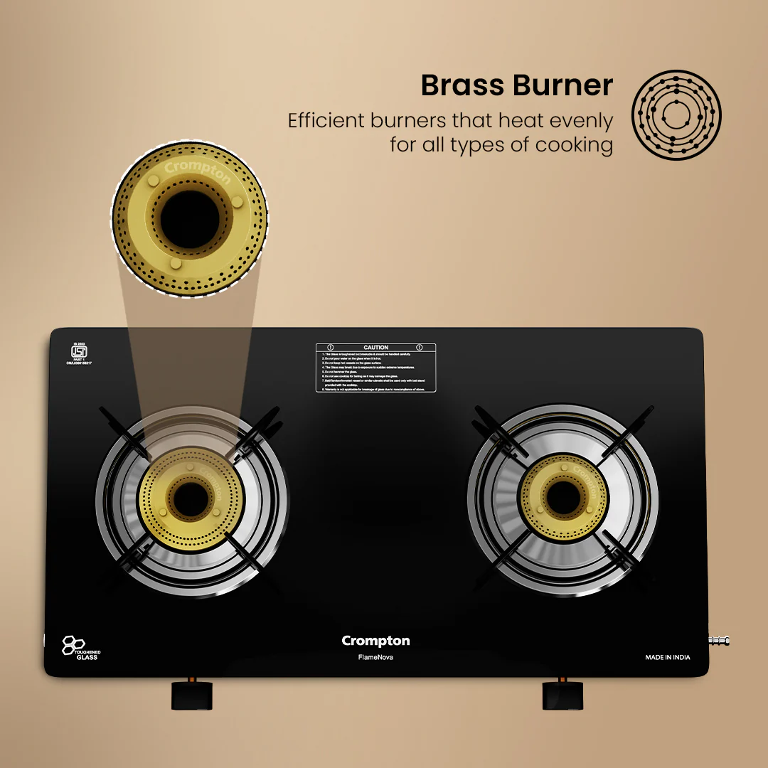 Crompton Cooktop FlameNova 2 Burner 60 cm Glass - Image 6