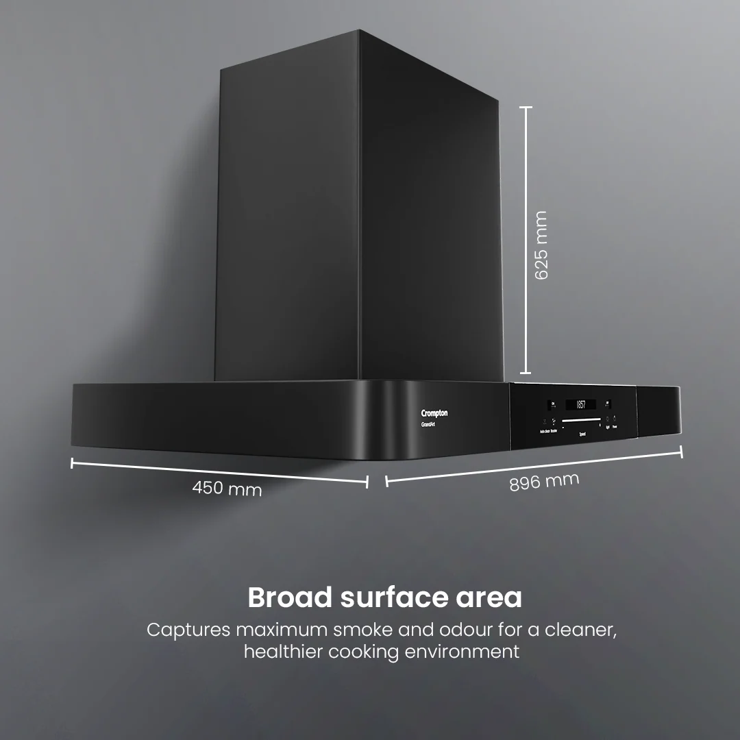 Crompton GrandArt Box 90cm Filterless Chimney with BLDC Motor - Image 8