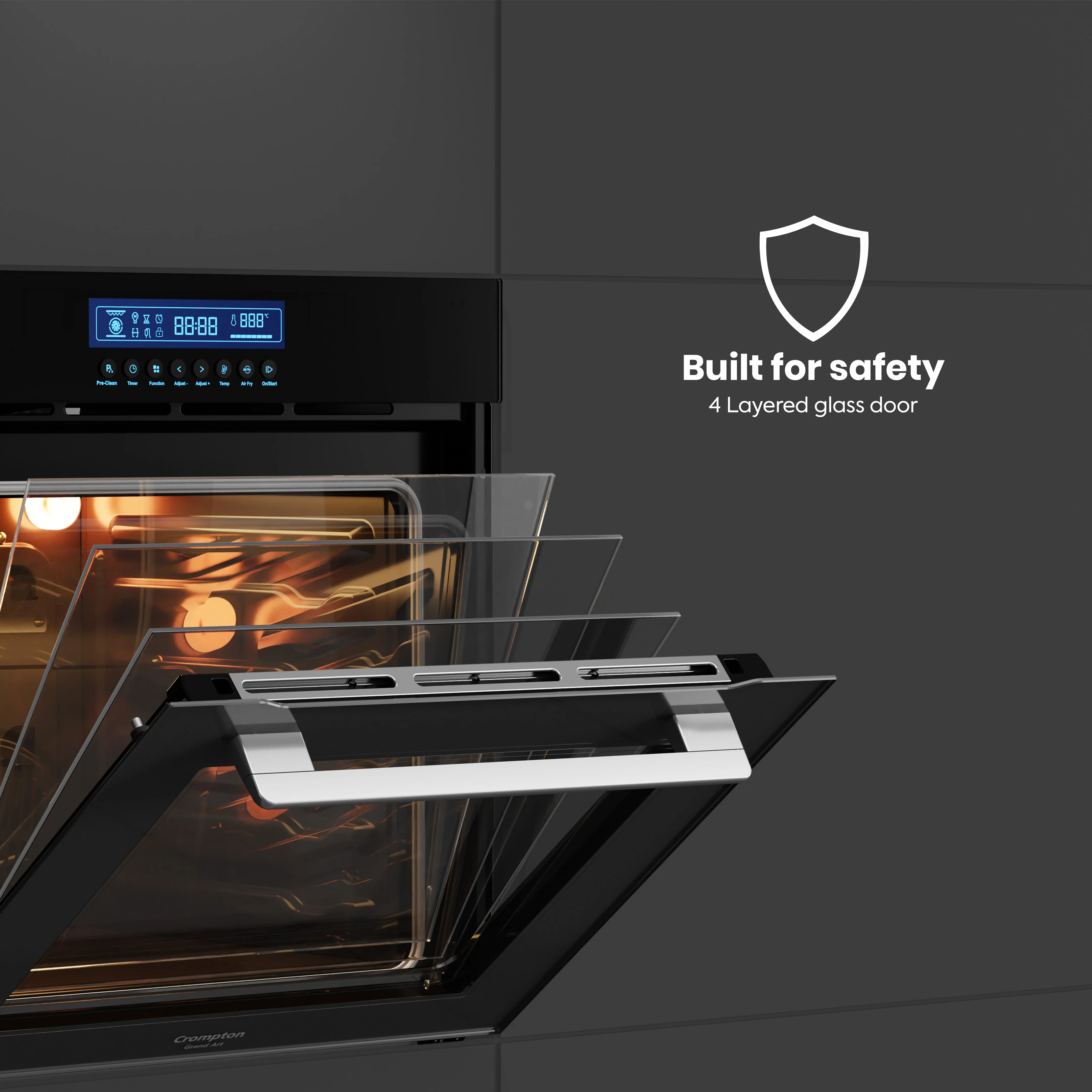 Crompton GrandArt -Pyrolytic Pro Oven 78L - Image 3