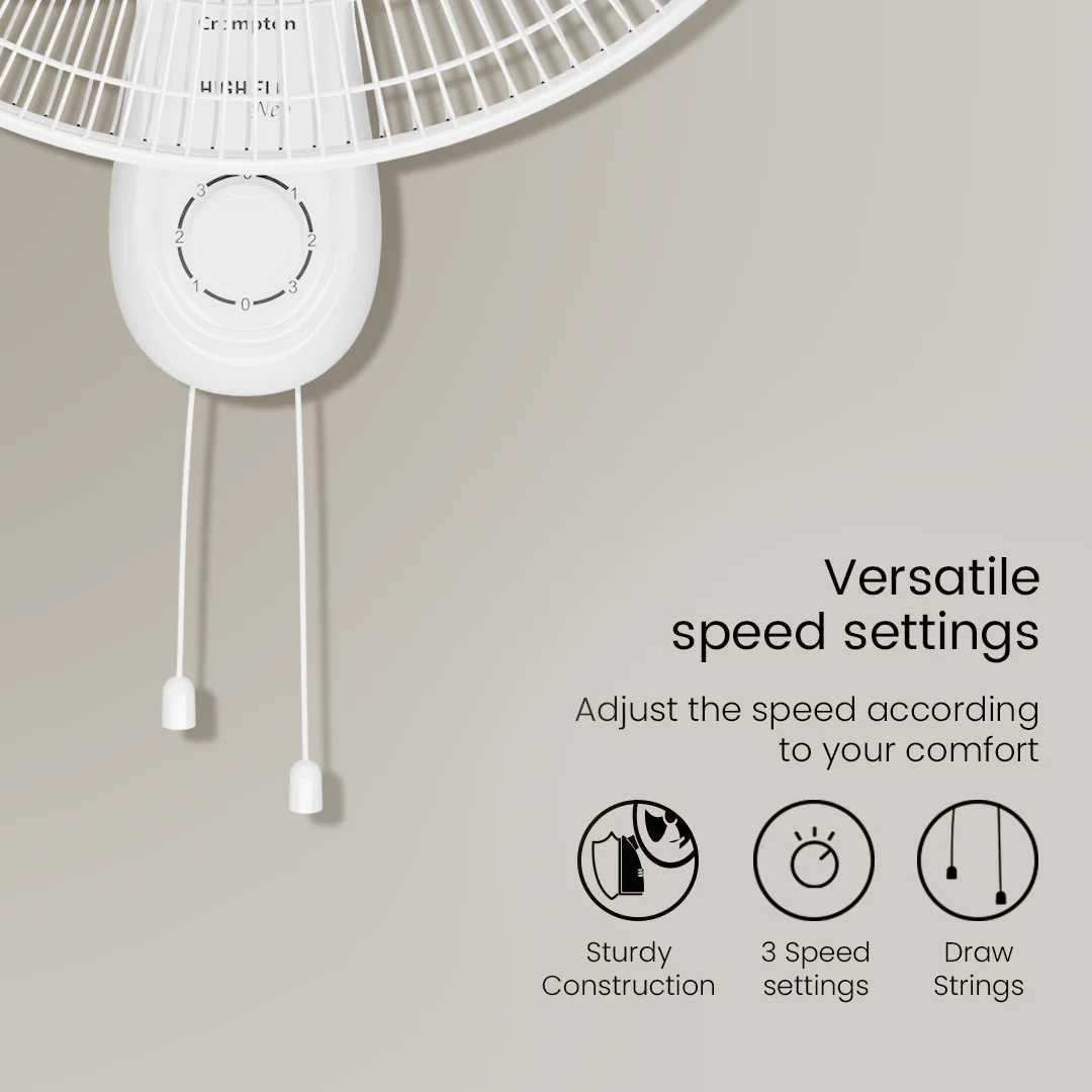 Crompton Hiflo Neo Wall Mounted Fan - Image 14