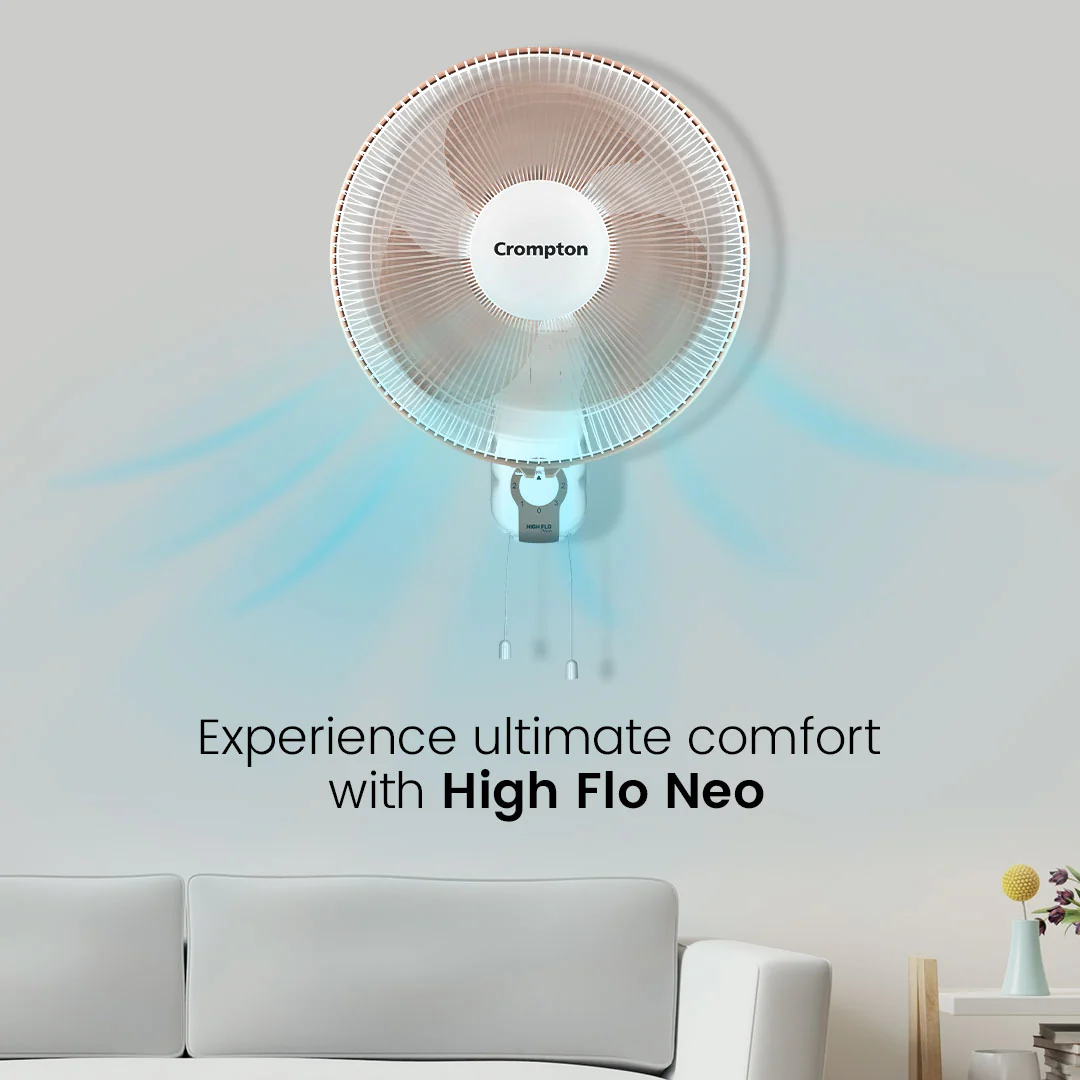Crompton Hiflo Neo Wall Mounted Fan - Image 7