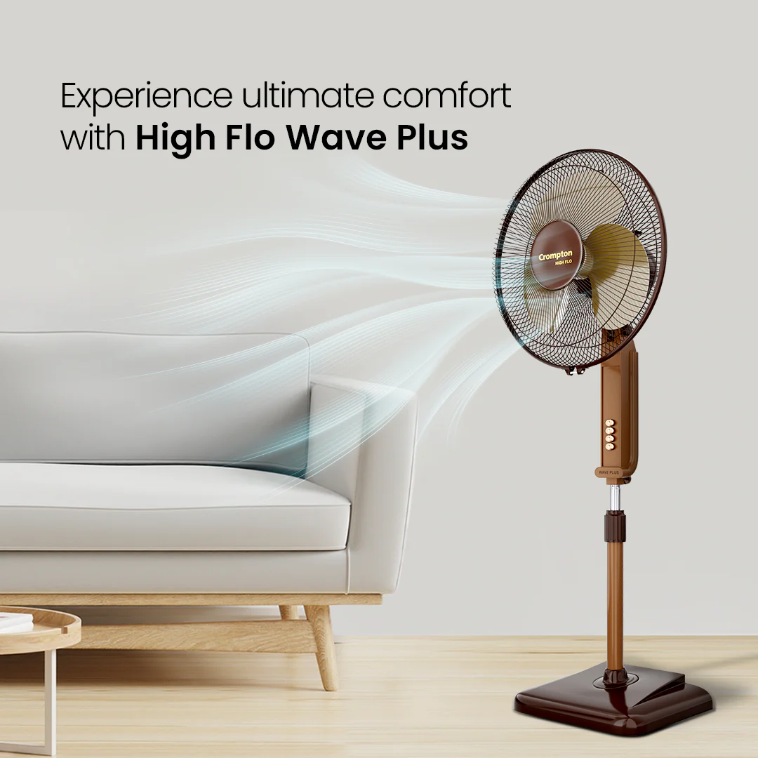 Crompton Hiflo Wave Plus Pedestal Fan - Image 7