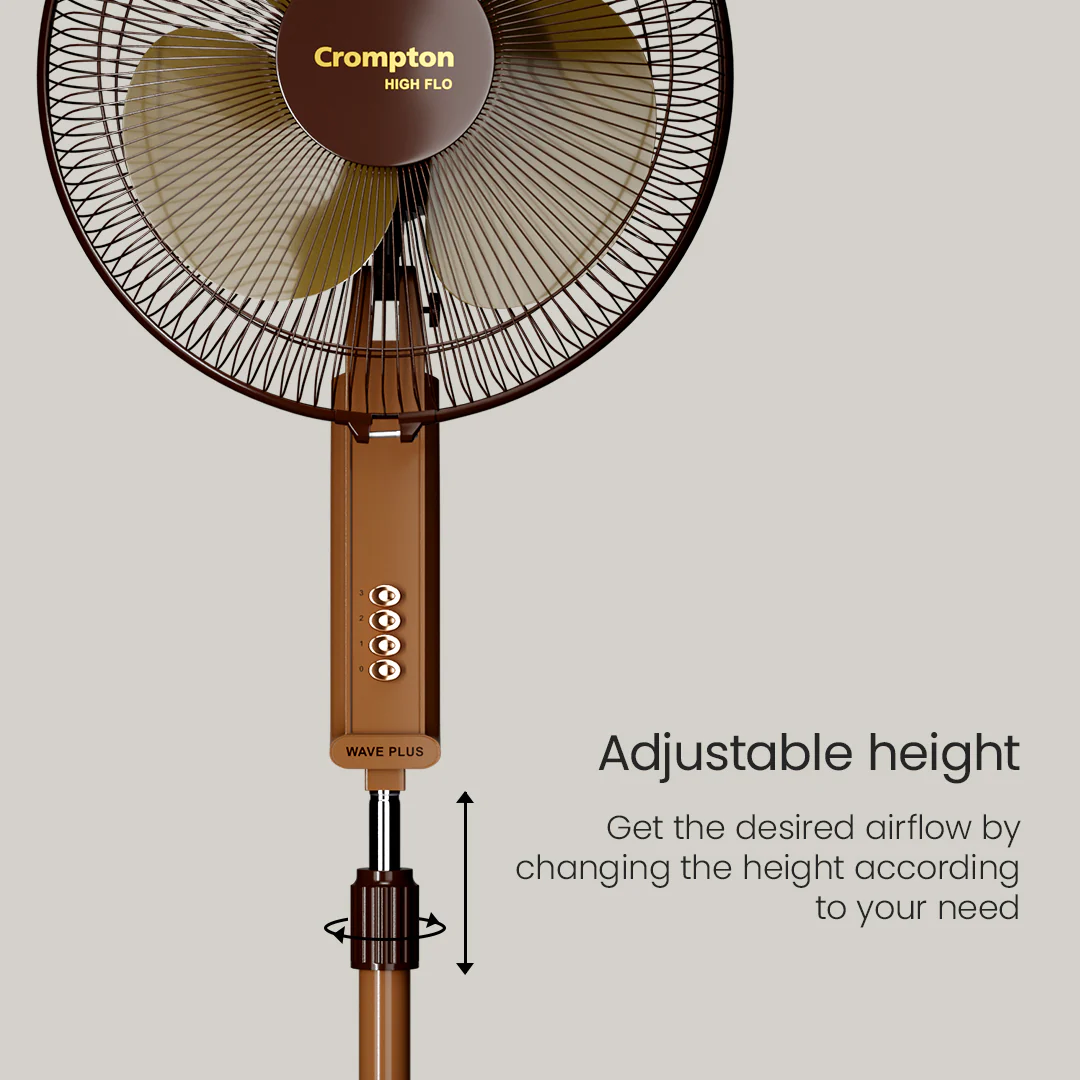 Crompton Hiflo Wave Plus Pedestal Fan - Image 8