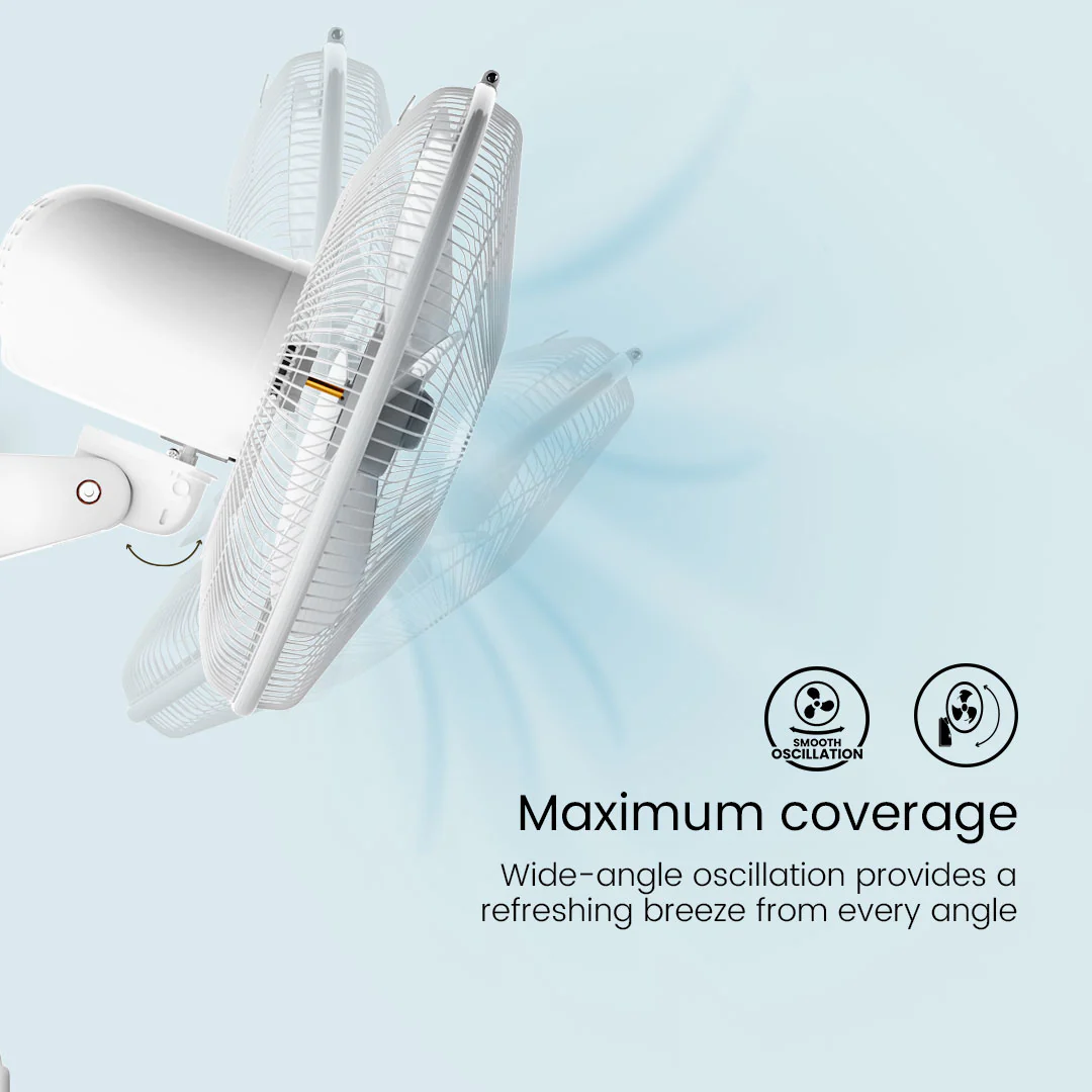 Crompton Hiflo Wave Plus Wall Mounted Fan - Image 10