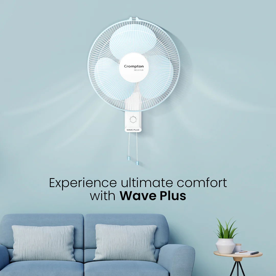 Crompton Hiflo Wave Plus Wall Mounted Fan - Image 12