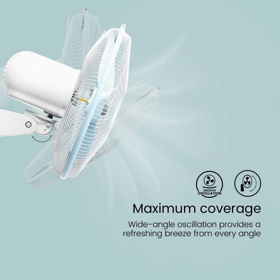 Crompton Hiflo Wave Plus Wall Mounted Fan - Image 15