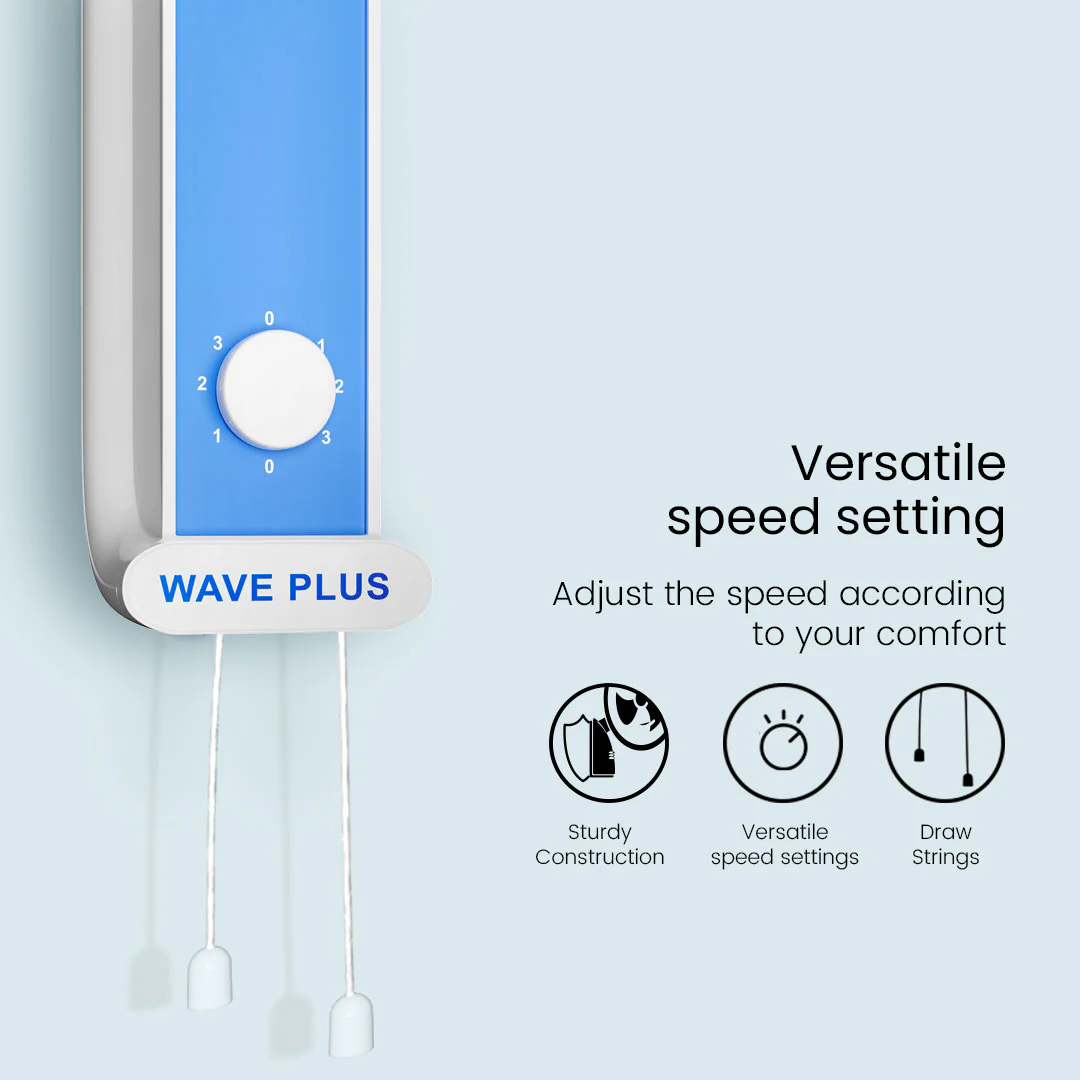 Crompton Hiflo Wave Plus Wall Mounted Fan - Image 9