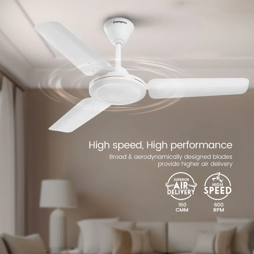 Crompton High Speed Riviera | Star Rated Ceiling Fan - Image 4
