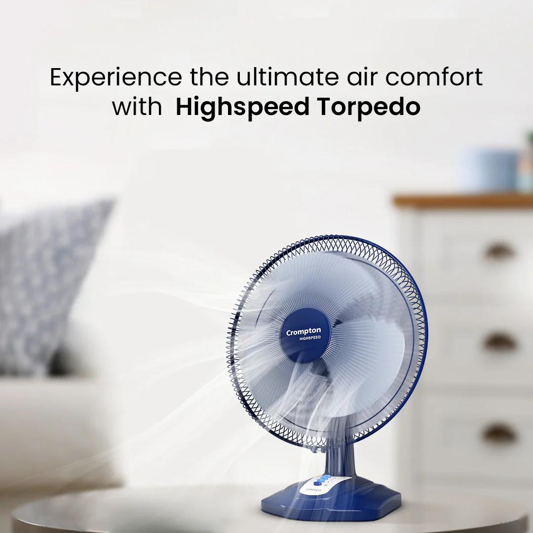 Crompton Highspeed Torpedo Table Fan - Image 12